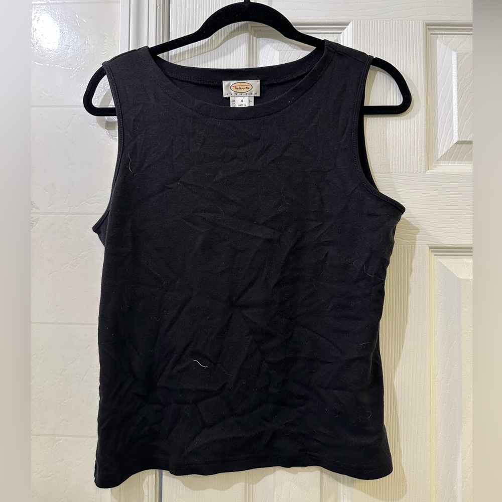 Vintage black sleeveless tank